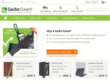 Tablet Screenshot of geckocovers.com